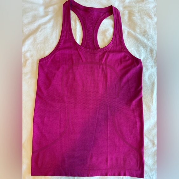 Lululemon Swiftly Racerback Tank Hip Length, Ripened Raspberry, 8, VEUC - Picture 2 of 7
